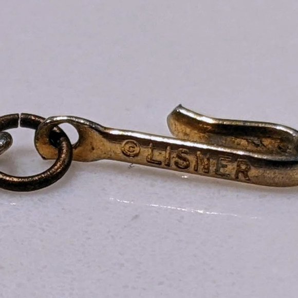 Lisner necklace on trend Amber color 17in - Picture 8 of 8